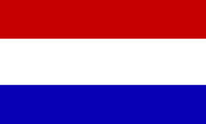 Flag of Netherlands in minimalistic design and high quality