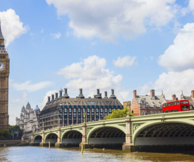 Big Ben and Westminster Bridge, London, England